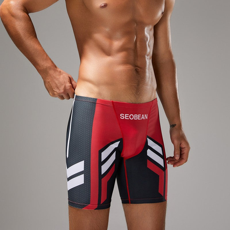 SEOBEAN Men's Low-Waist Boxer Shorts Swimming Trunks Hot Spring Pants Men's Swimsuit Comfortable Briefs Water Sports Gear