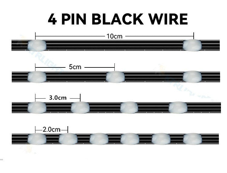 New 12V WS2815 Seed Pixel Light 4 Wires with Backup Data Wire Individually Addressable RGB Fairy Lights Ramadan Decorations 2026