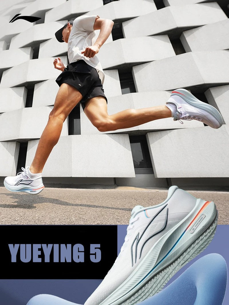 Li-Ning Men YUEYING 5 Cushion Running Shoes TEMPO BOUNSE Reflective Breathable LiNing Wearable Sneakers ARHV015