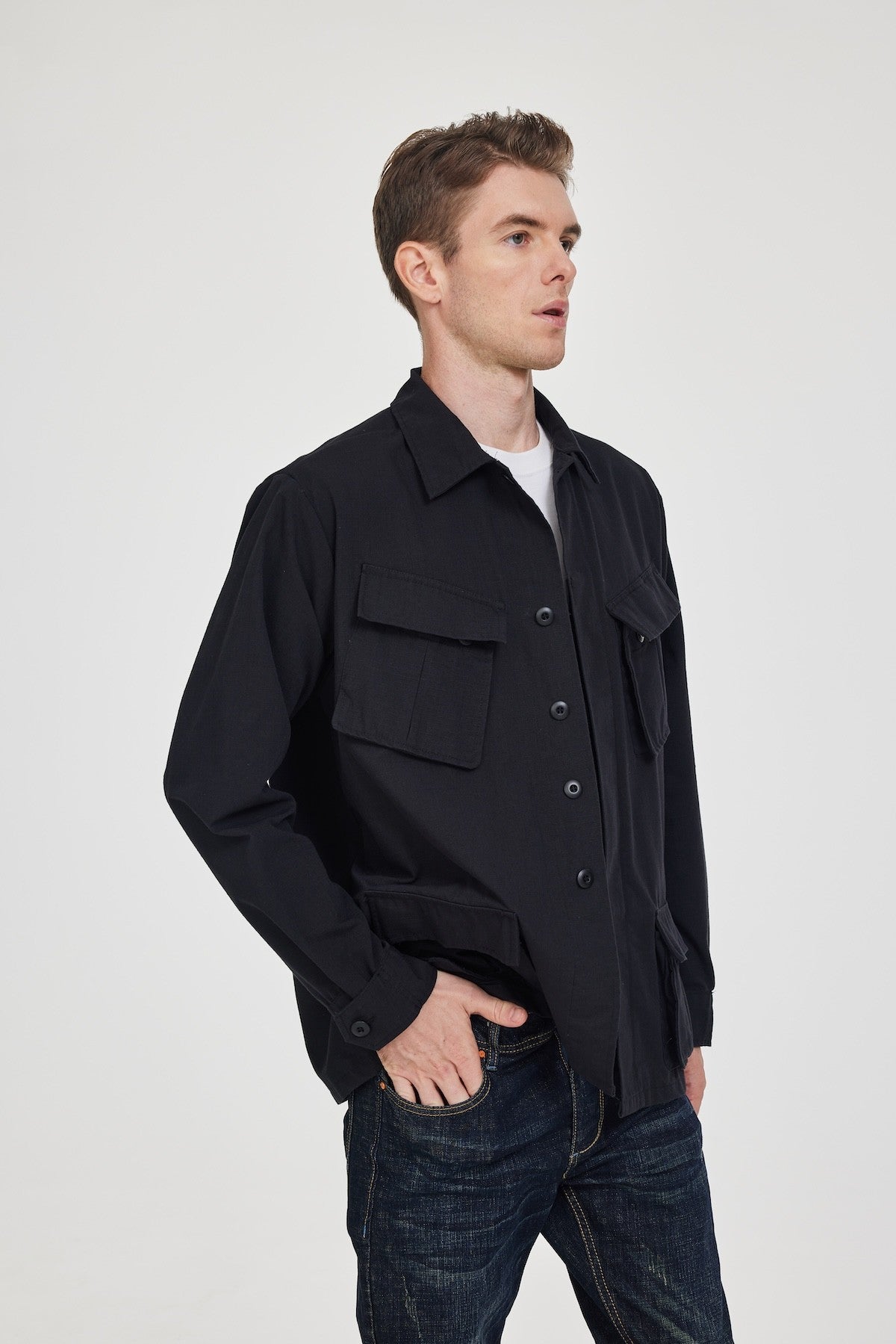 Og 107 ripstop slant pocket jungle fatigue m65 field women m43 Cargo m51 air force army coat cotton utility Bdu jacket for men