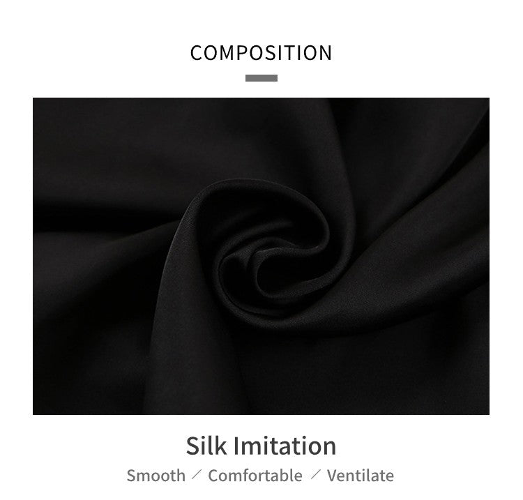 Men Satin Pajama Set Sleepwear for Man Summer Short Sleeve Button-Down Shirt & Shorts Pajamas 2 Piece Home Clothes Short Suit