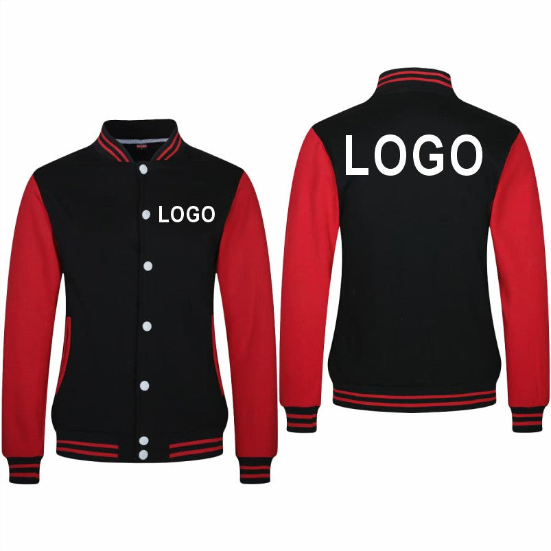 High Quality Baseball Uniforms Warm Jacket All-match Plus Velvet Jacket Custom Printing Embroidery LOGO Costume Varsity Jacket