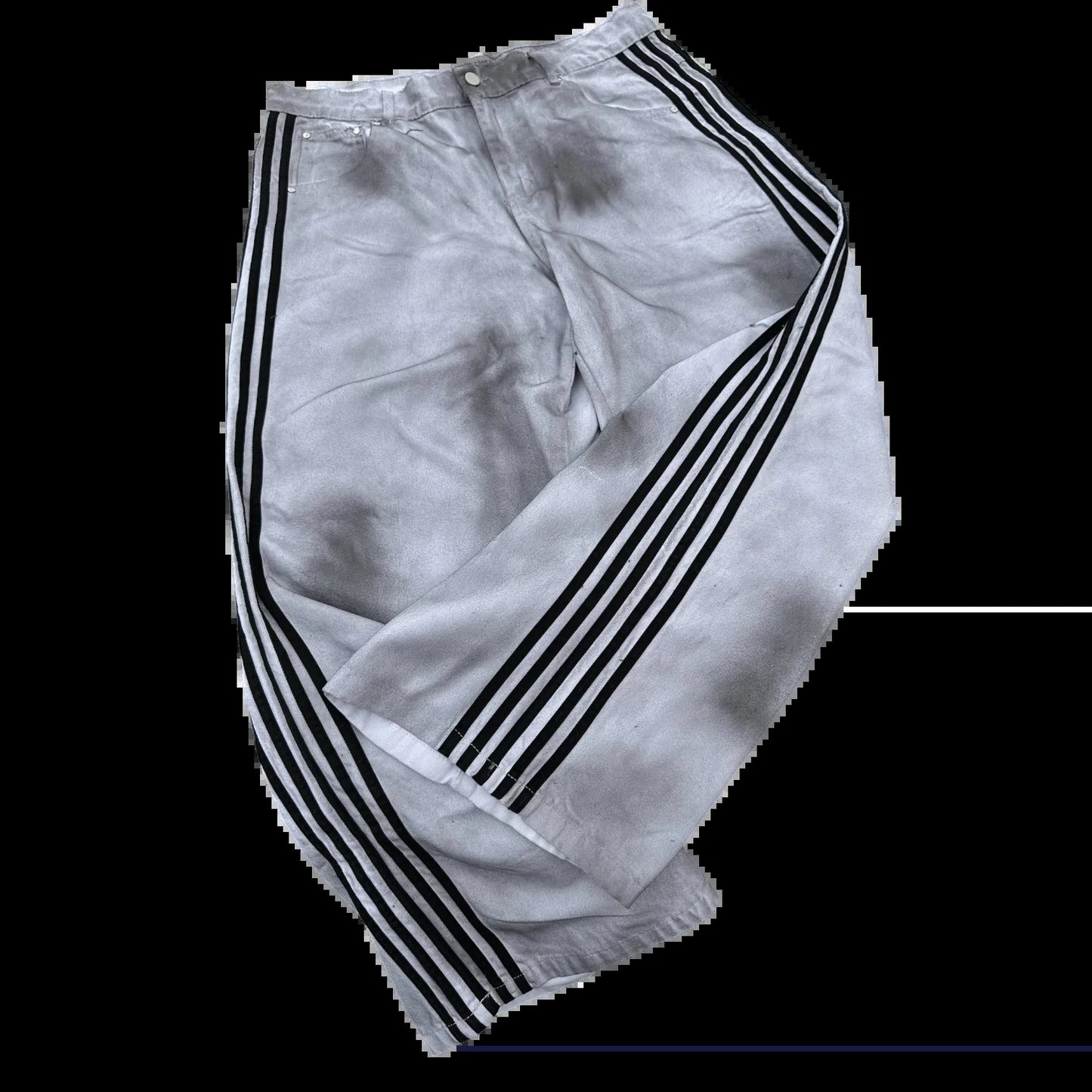 Y2K Baggy Jeans high quality Embroidered Striped Harajuku Sweatpants men women Hip Hop streetwear Casual wide leg Denim Pants