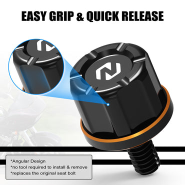 For Harley Street Glide FLHX 2006-2023 Rear Seat Bolt Screw Cover Knob Fat Boy FLFBS 114 Heritage Classic FLHCS 114 2018-2023