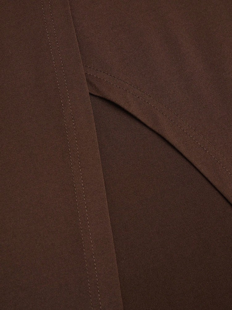 plus Size Elegant Halter Long Dress for Women Twisted Design Slit Skinny Casual Pure Color Holiday Mature Women's Fashion