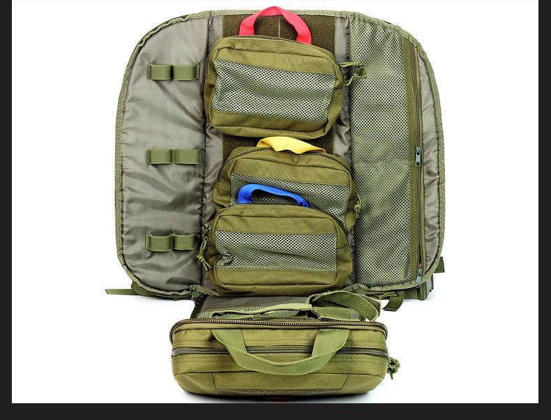 Tactical Outdoor Medical Backpack Large Capacity Camping Mountaineering Backpack Emergency Bag Multi-functional Storage Bag