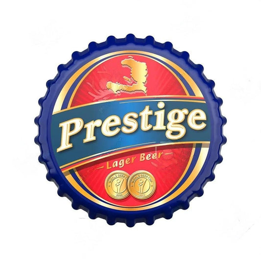 Vintage Beer Bottle Cap Decor Metal Sign Plaque Decorative Tin Sign Man Cave Pub Bar Club Wall Decoration