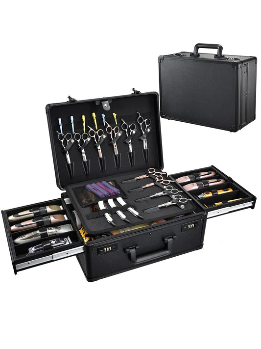 Professional Barber Supplies Hair Tool Organizer Travel Barber Case Barber Bags For Clippers And Supplies Carrying Suitcase