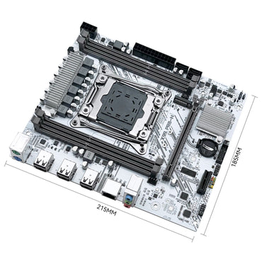 MACHINIST X99 Motherboard Kit Set With Intel LGA2011-3 Xeon E5 2696 V3 CPU DDR3 16GB 2400MHz ECC RAM NVME M.2 SATA White PR8-H