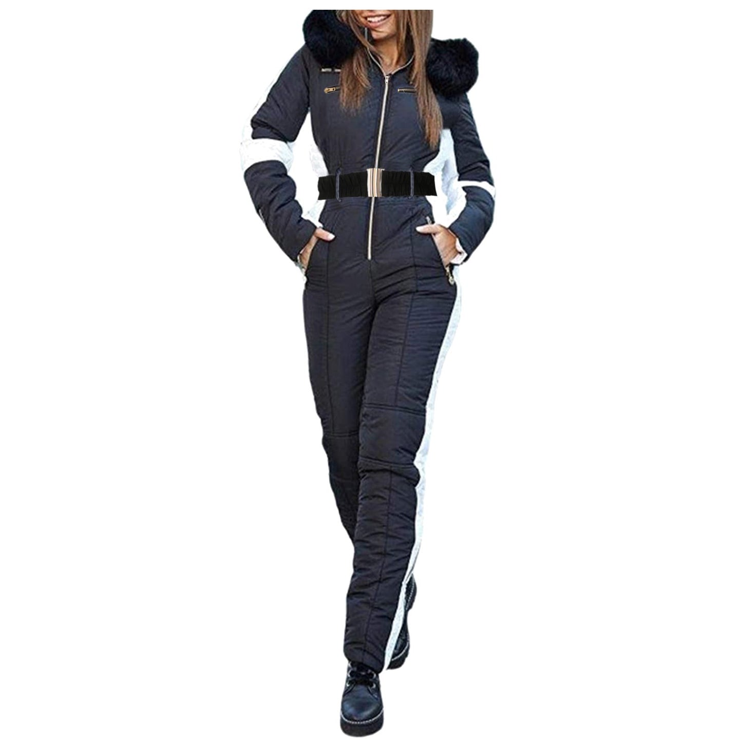 Women'S Winter Jackets Parkas 2024 Women'S Winter Outdoor Sports Jumpsuit ' With Removable Outdoor Sports Soft ??????? ???????