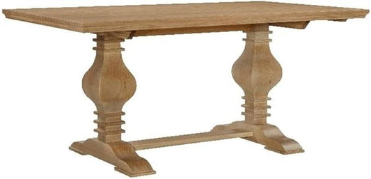 Rustic Honey Brown Wooden Dining Table