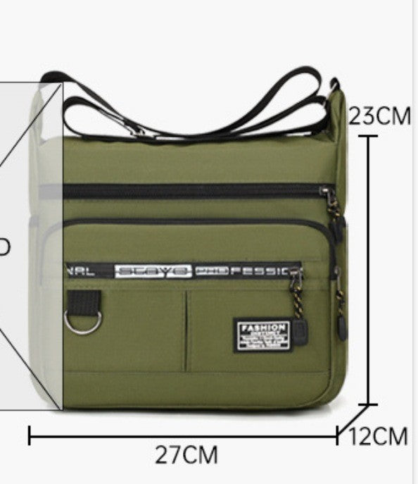 Mens Messenger Bag Crossbody Shoulder Bags Men Small Sling Pack for Work Business Waterproof Oxford Packs Satchel Purse