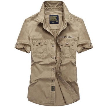Summer Shirt Men Casual 100% Cotton Short Sleeve Shirts Camisa Masculina Social Shirt Mens Fashion Outwear Spring Autumn Clothes