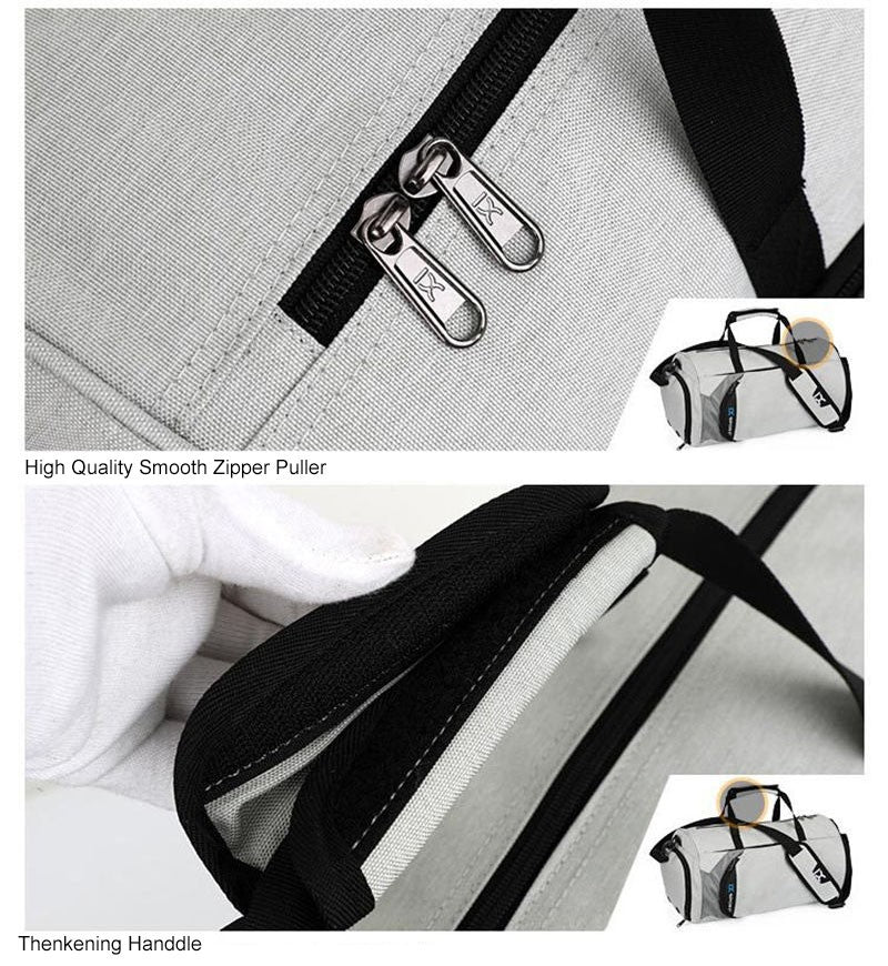 Bolsa de Ginástica Masculina Seca e Molhada para Yoga Feminina Treino Mala de Viagem Sacola de Esporte Ao Ar Livre Natação Sapatos Femininos Fitness Bolsa de Ombro de Fim de Semana
