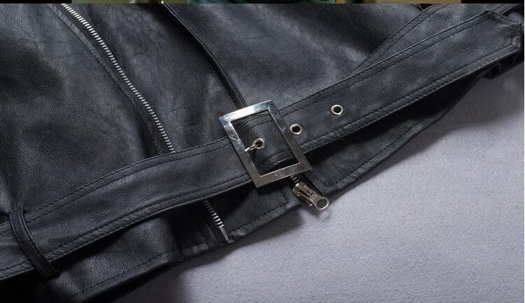 Black White Faux Leather Jacket Spring Autumn Slim Fit Men's Motorcycle Jacket With Zipper Casual Male Coat Outerwear Tops