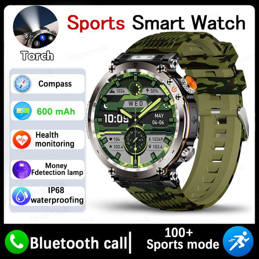 2025 Novo Relógio de Luxo Moderno 5ATM HT30 GPS Bússola Smartwatch Esportivo Masculino Externo AMOLED 366*366 NFC Frequência Cardíaca IP68 Smartwatch