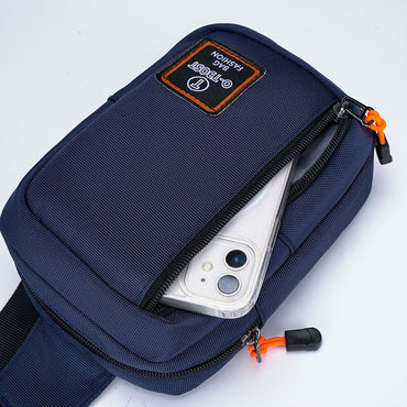 Fashionable Men's Small Shoulder Bag, High-quality and Durable Oxford Cloth Handbag, Portable Crossbody Bag, Flap Mini Waist Bag