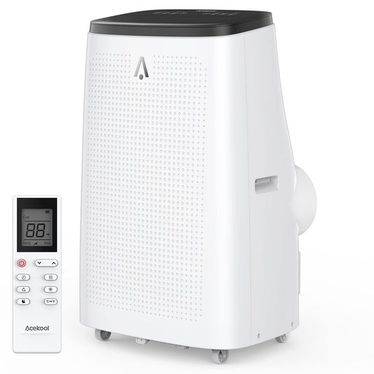 14,000BTU (ASHRAE) Portable Air Conditioner, Dehumidifier, Fan with Remote Control 9,300 BTU (DOE), up to 700 sq ft 3-Speed Wind