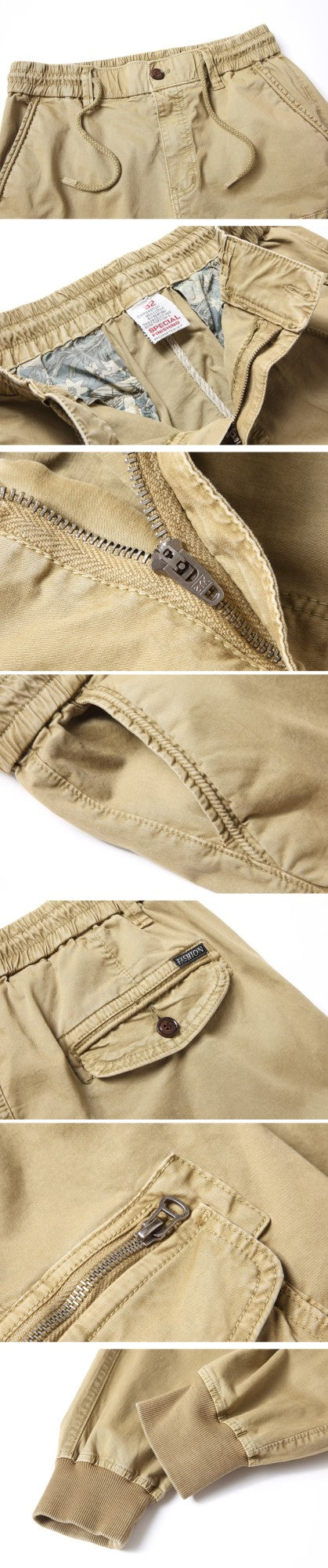 2024 New Cotton Men Cargo Pants Khaki Casual Men Tactical Joggers Cargo Multi-Pocket Fashions Black Army Trousers Work Wear