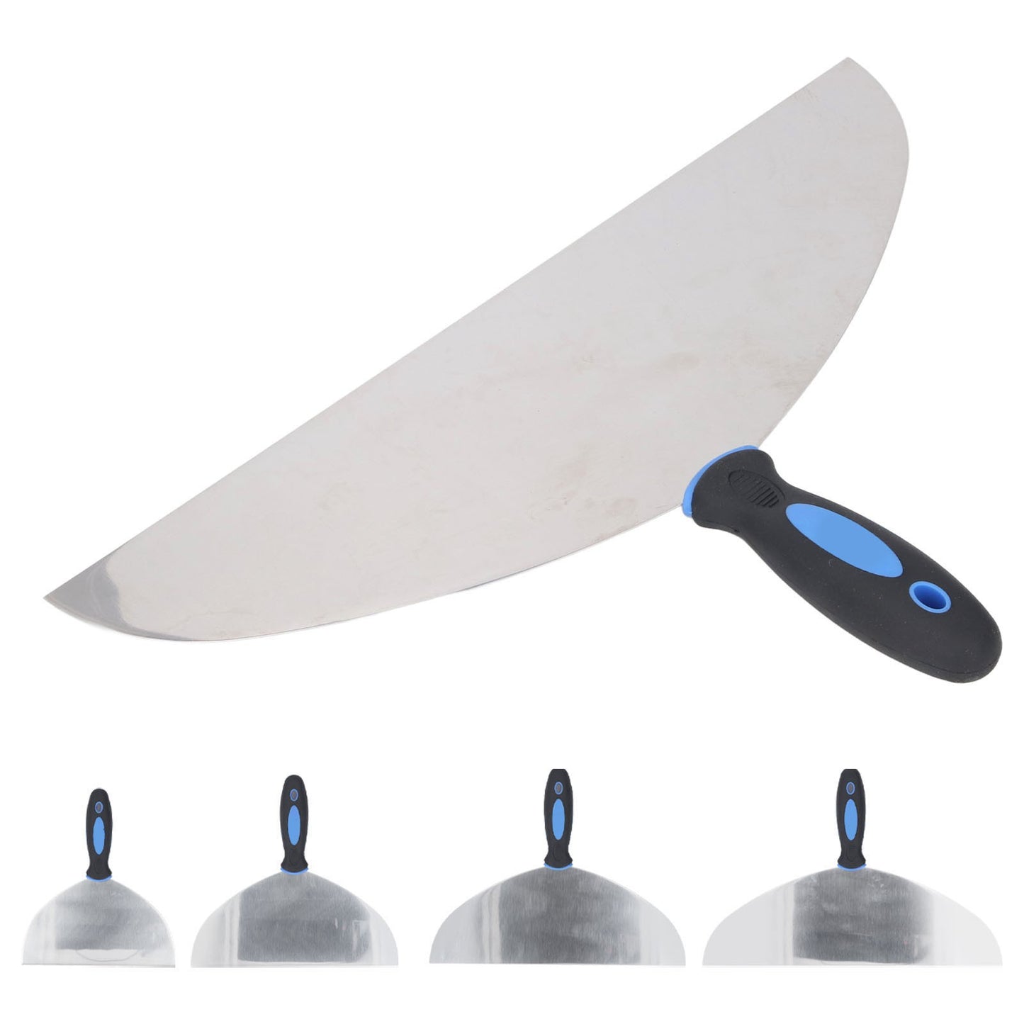 Espátula de Aço Inoxidável Ferramenta Raspador de Massa Papel de Parede Tinta Decalques Raspador de Gesso com Furo para Pendurar para Reparo de Drywall