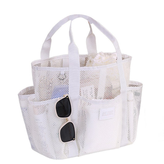 Beach Swimming Bag Fashion Portable Sports Bag Mesh Hollow Travelbag Large Capacity Gym Bag Multi-function Pocket Clutch Bag