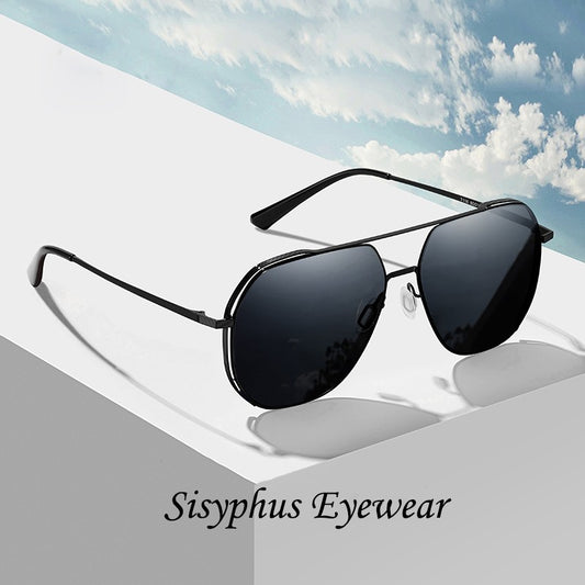 Aviator Sunglasses for Men, Anti-Uv Polarized Sunglasses for Driving, Men's Driving Glasses