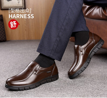 New Genuine Leather Handmade Shoes Casual Shoes For Men Flat Platform Walking Shoe Outdoor Footwear Loafers Breathable Sneakers