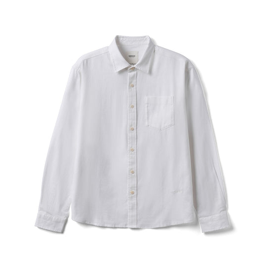 SIMWOOD 2025 Summer Autumn New 170gsm Cool Breathable Linen Cotton Blend Fabric Shirts Men Comfortable Tops