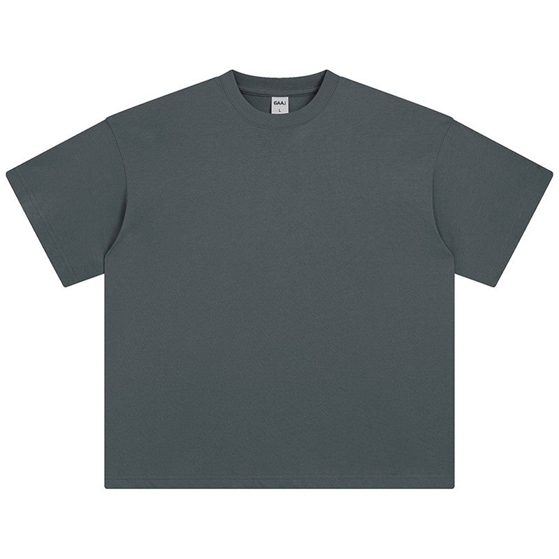 100 Heavy Weight Cotton T shirt For Men Women,Short Sleeve Plain Tops,Solid Oversized Tee Shirts,Quality Clothing 6.8oz 230gsm