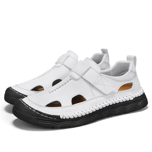 Outdoor Non-slip Men Sandalias New Brand Man Sandals Designer Fashion Leather Casual Footwear Summer Comfortable Beach Flats