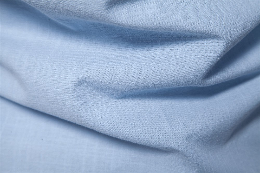 Japanese Style Men's Shirt 2025 Summer Business Casual Shirt Breathable Cotton Linen Blend | Slim Fit Long Sleeve Solid Color