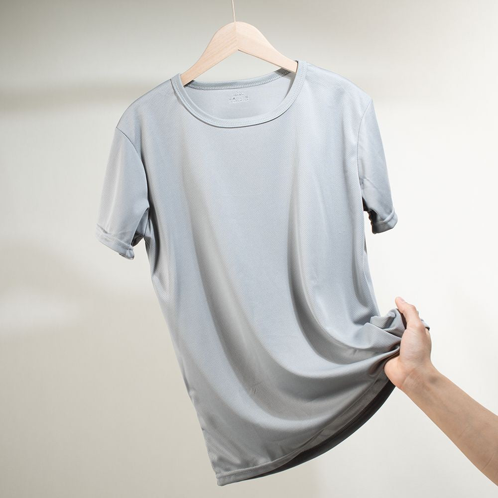 Men's Quick Dry Short Sleeve Sport T Shirt Gym Jerseys Fitness Shirt Trainer Running T-Shirt Boy Teenager Breathable Sportswears