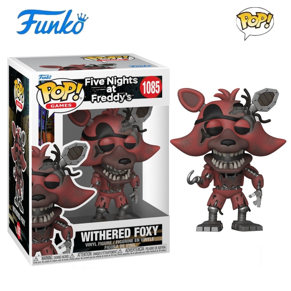 Withered Golden Freddy 1033 Bonecos FUNKO POP Five Nights at Freddy's 3.9inch Figura de Vinil Colecionável Edição Limitada Brinquedo de Presente