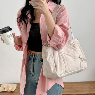 Simple Carry On Travel Tote Bag Large Capacity Weekender Overnight Duffle Bags Trendy Sports Fitness Bags for Women Girls