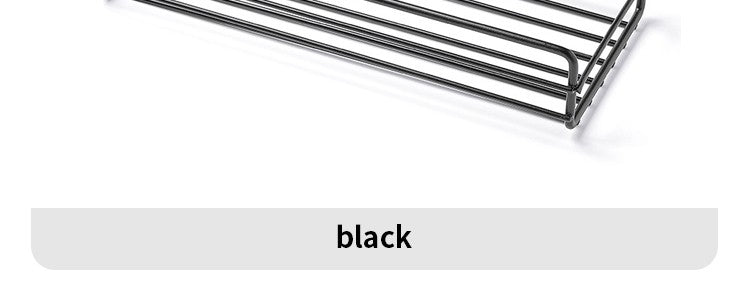 Bathroom Storage Rack Kitchen Organizer Shelf Black Shelves Corner Frame Iron Shower Punch Free Mounted Caddy Rack