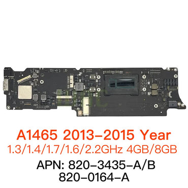 Placa-mãe Original A1465 para MacBook Air 11" A1465 A1370 Logic Board 820-3435-A 820-00164-A Anos 2010 2011 2012 2013 2014 2015