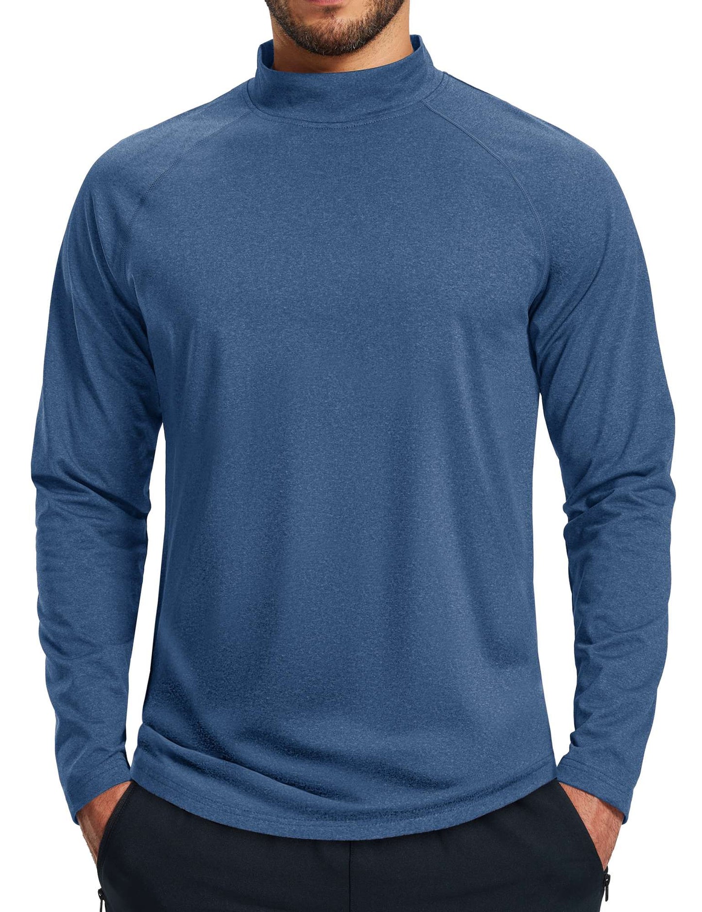 TACVASEN Men's Thermal Shirts Long Sleeve Micro-fleece Fleece Lined Base Layer Undershirts Athletic Warm Winter Workout Top