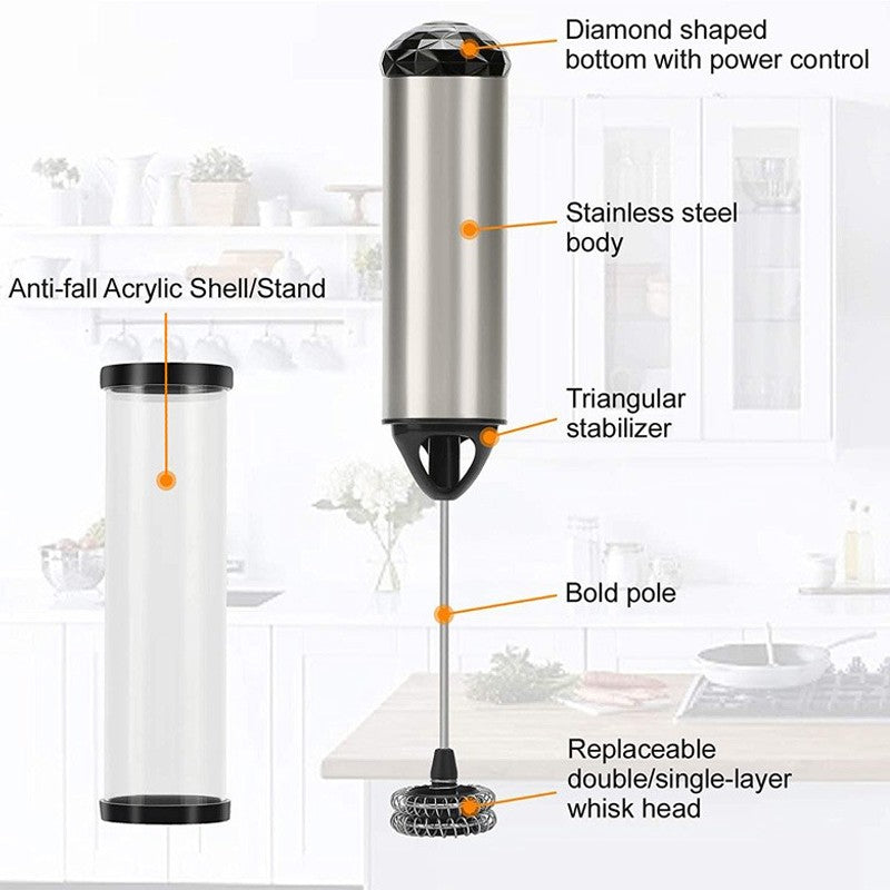 Espumador de Leite Elétrico Portátil Mini Batedor de Café Mixer de Cozinha Batedor de Ovos Ferramentas para Cappuccino Creme