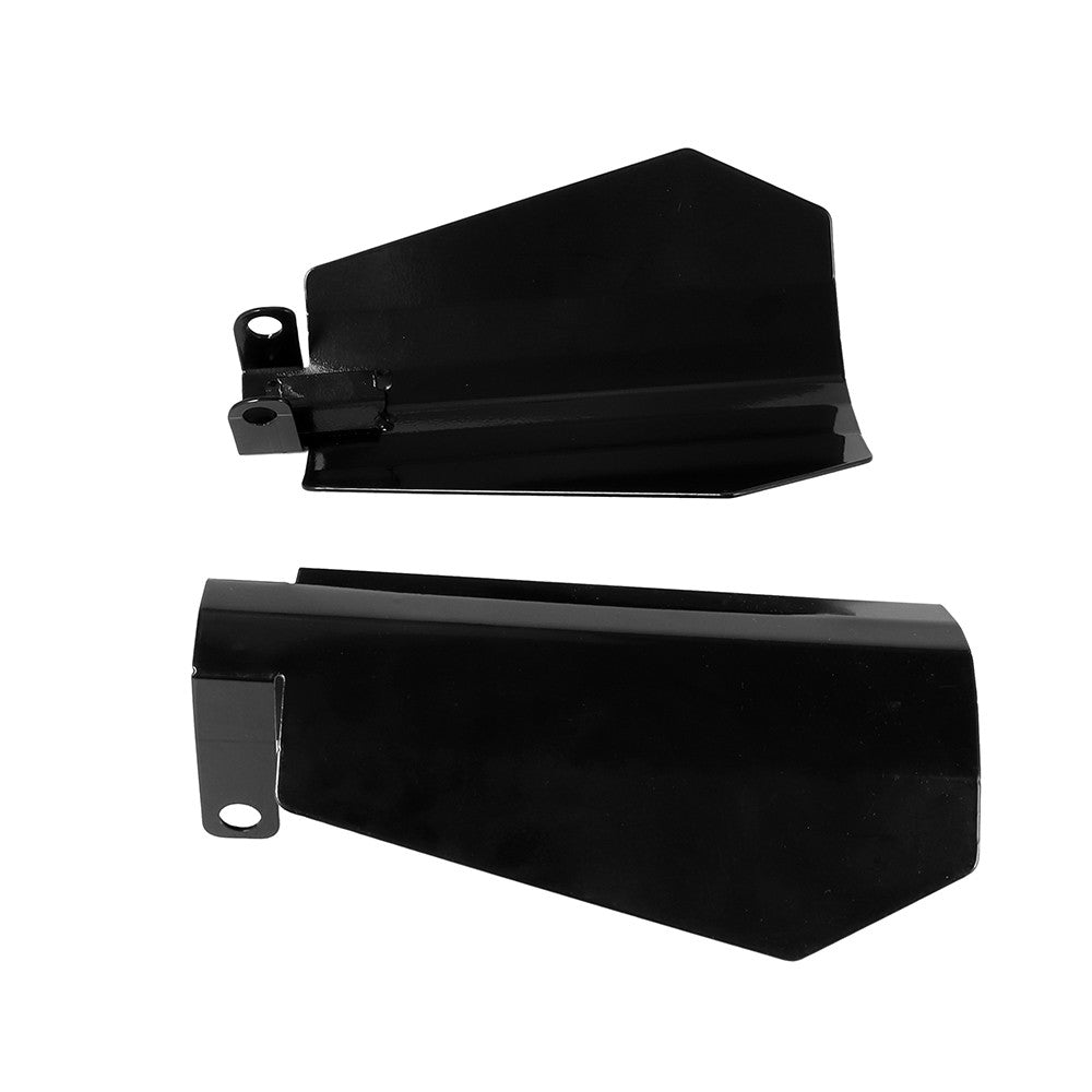 Par de Protetores de Mão de Motocicleta Sombra Preta com Corte de Caixão para Harley Sportster XL Dyna Baggers Proteção Contra Vento e Queda