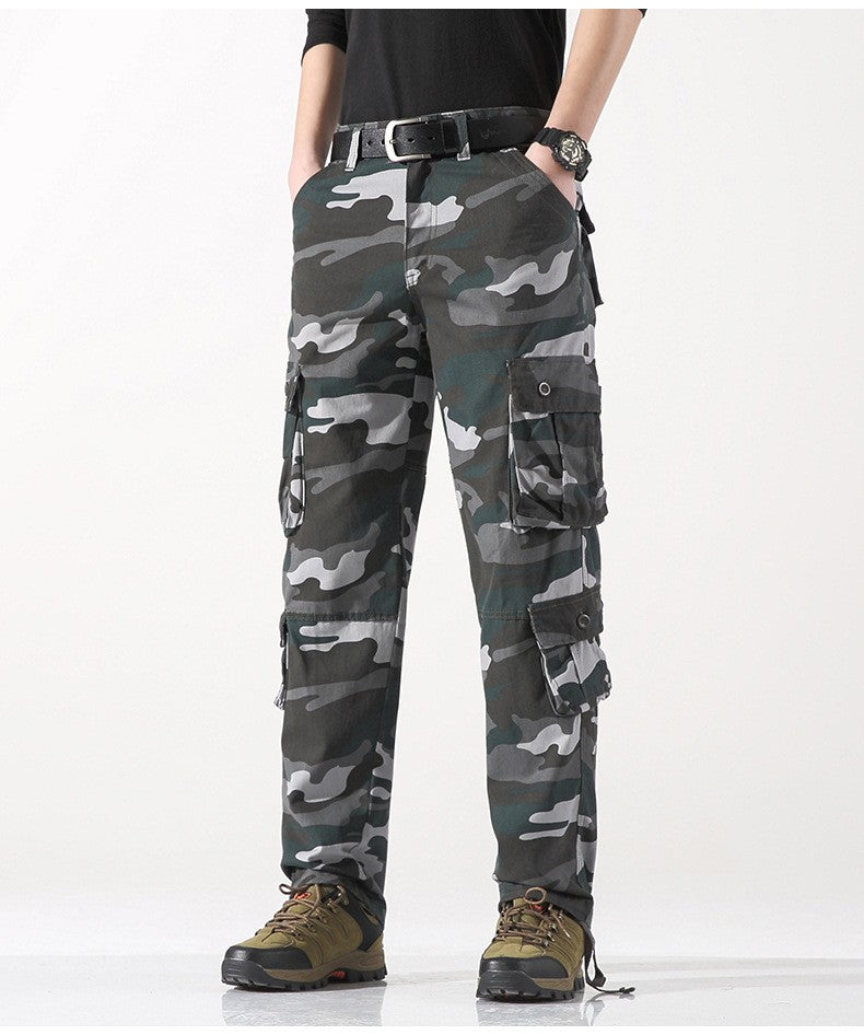 Men's Work Pants 2025 New Camouflage Pants Military Style Pants Multiple Pockets Tactical Pants Outdoor Sports Winter Pants