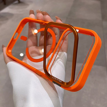 for iPhone 17 Camera Bracket for Magsafe Case for iPhone 17 Pro Max Air Wrist Strap Lens Film ShockProof Wireless Charging Cover