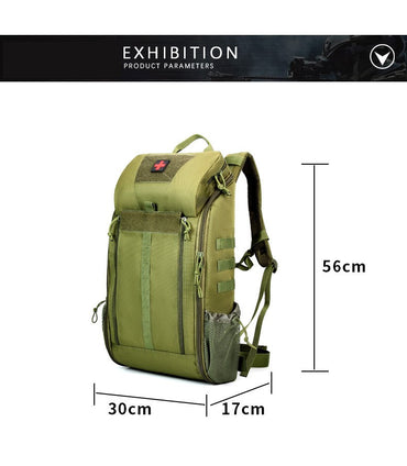 Tactical Outdoor Medical Backpack Large Capacity Camping Mountaineering Backpack Emergency Bag Multi-functional Storage Bag