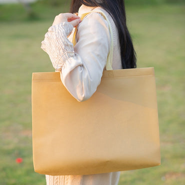 Reusable Non-Woven Fabric Shopping Bag Butterfly Printing Eco Bag Foldable Large Capacity Travel Storage Tote Shopper Bag