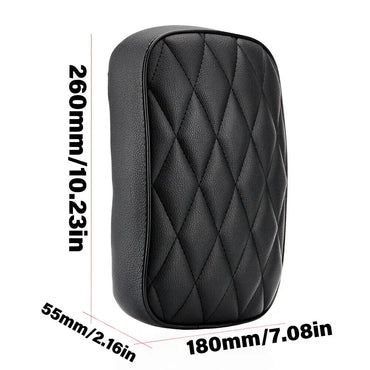 8Suction Cups Motorcycle Rear Passenger Pillion Pad Rectangular Pillion Passenger Pad Seat For Harley 883 1200 Choppers Bobber