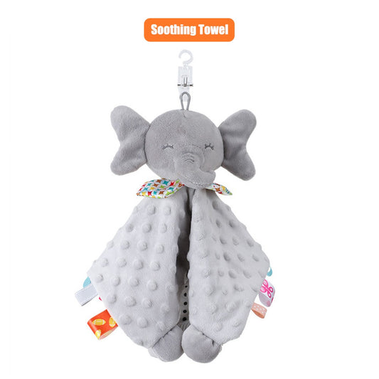 Newborn Baby Plush Stuffed Toys Cute Animal Blanket Comforter Bunny Elephant Soothe Appease Towel Baby Gift