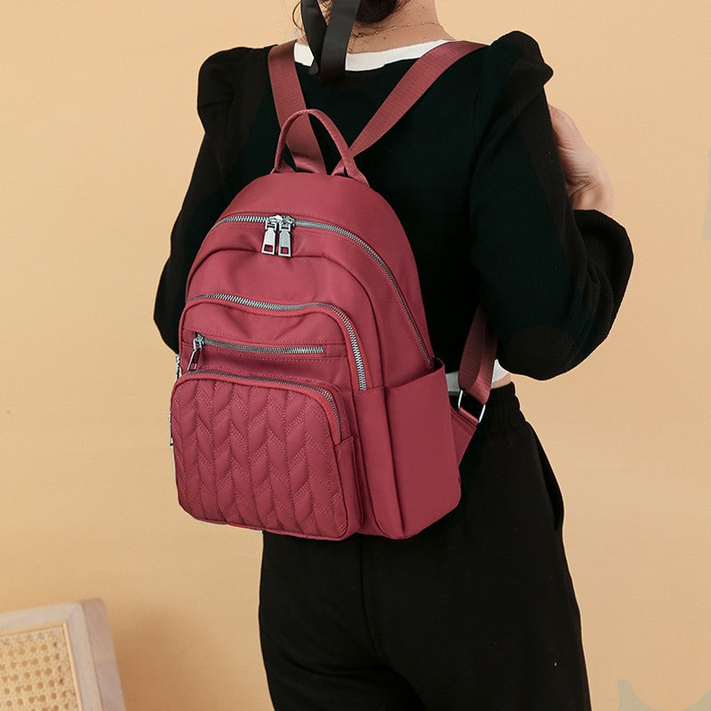 Men's and women's Oxford cloth backpacks, nylon travel backpacks, casual and fashionable canvas backpacks