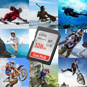 SanDisk Ultra/Extreme/Extreme PRO SD Card 256GB 128GB 64GB SDXC 32GB SDHC Memory Card C10 U1 U3 Carte SD Card for Camera 4K UHD