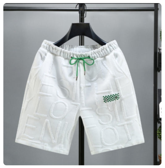 Letters Size 5XL 6XL 7XL Fashion New Knitted Shorts Men Comfortable Elastic Waist Clothing Male Breathable Short Trousers