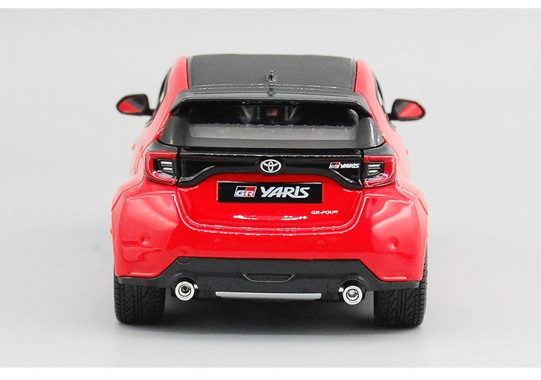 Maisto 1:24 Toyota GR Yaris Meritor 2021 Livery Alloy Diecast Model Red Rally Inspired Réplica Edição de Colecionador para Exibição Estática