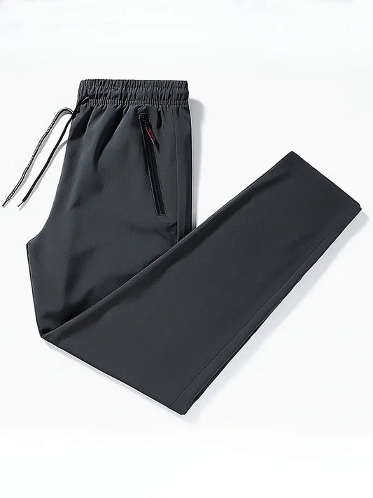 Plus Size 4XL 5XL Men's Casual Straight Pants Stretch Elastic Waist Jogger Korean Classic Blue Black Gray Male Brand Trousers